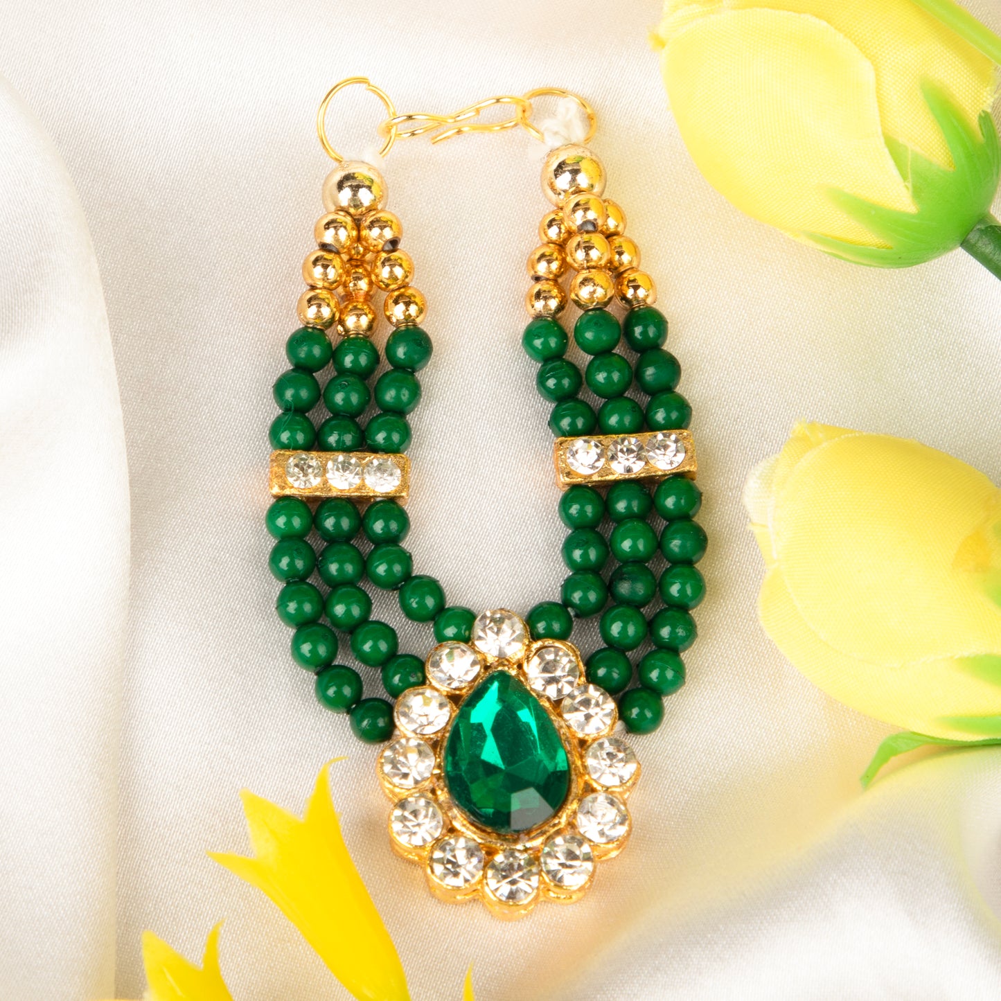 Pink & Green Necklace Combo-1