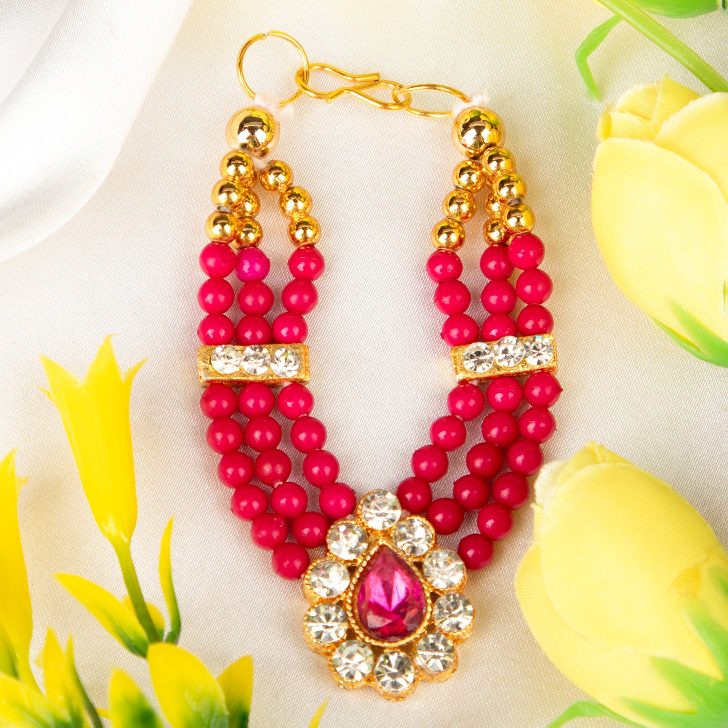 Pink & Green Necklace Combo-1