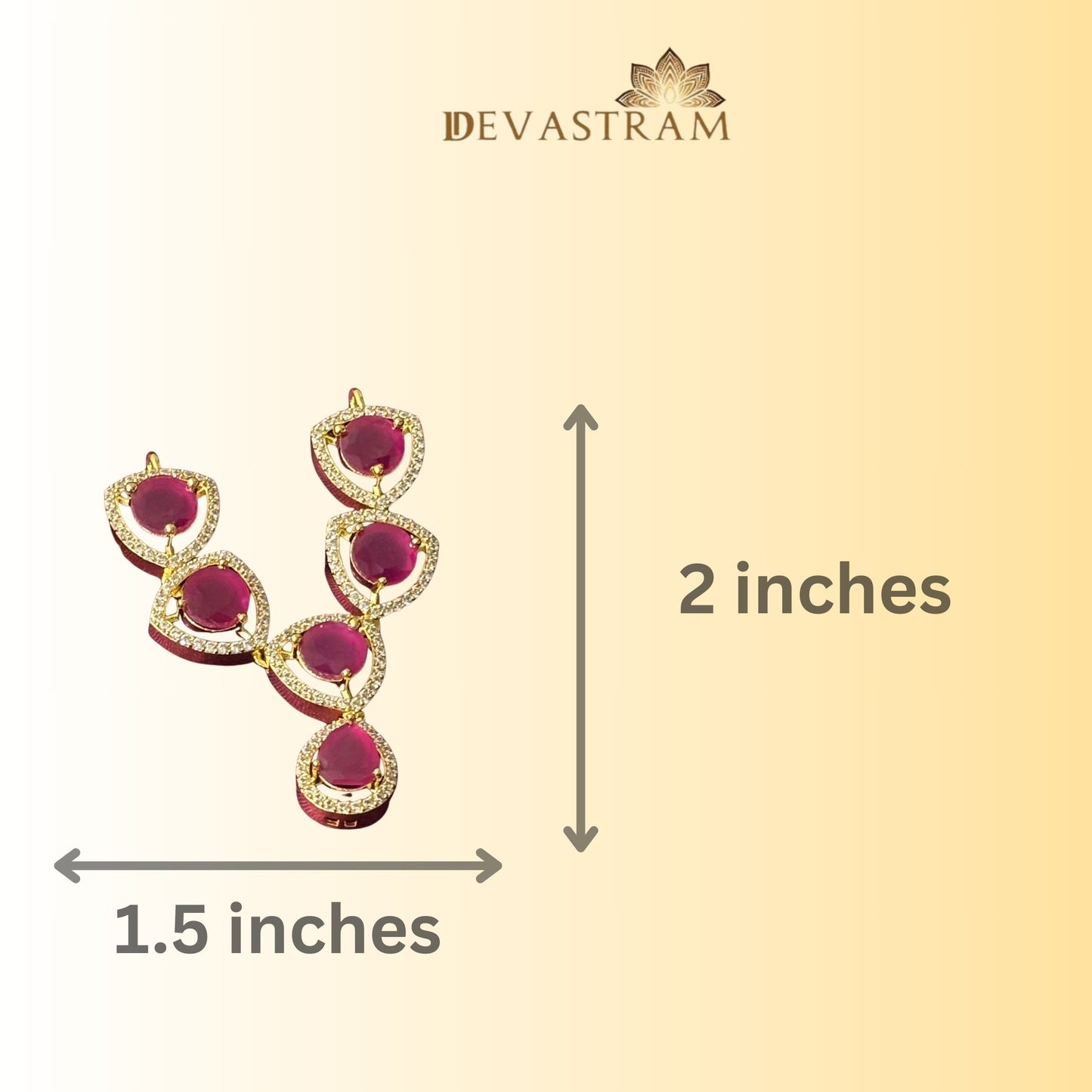 Raagmanjari Ruby Laddu Gopal Necklace