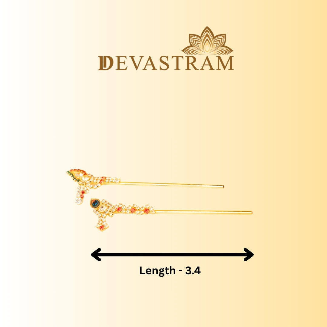 Mayur Alankar Laddu Gopal Bansuri (Pack of 2)
