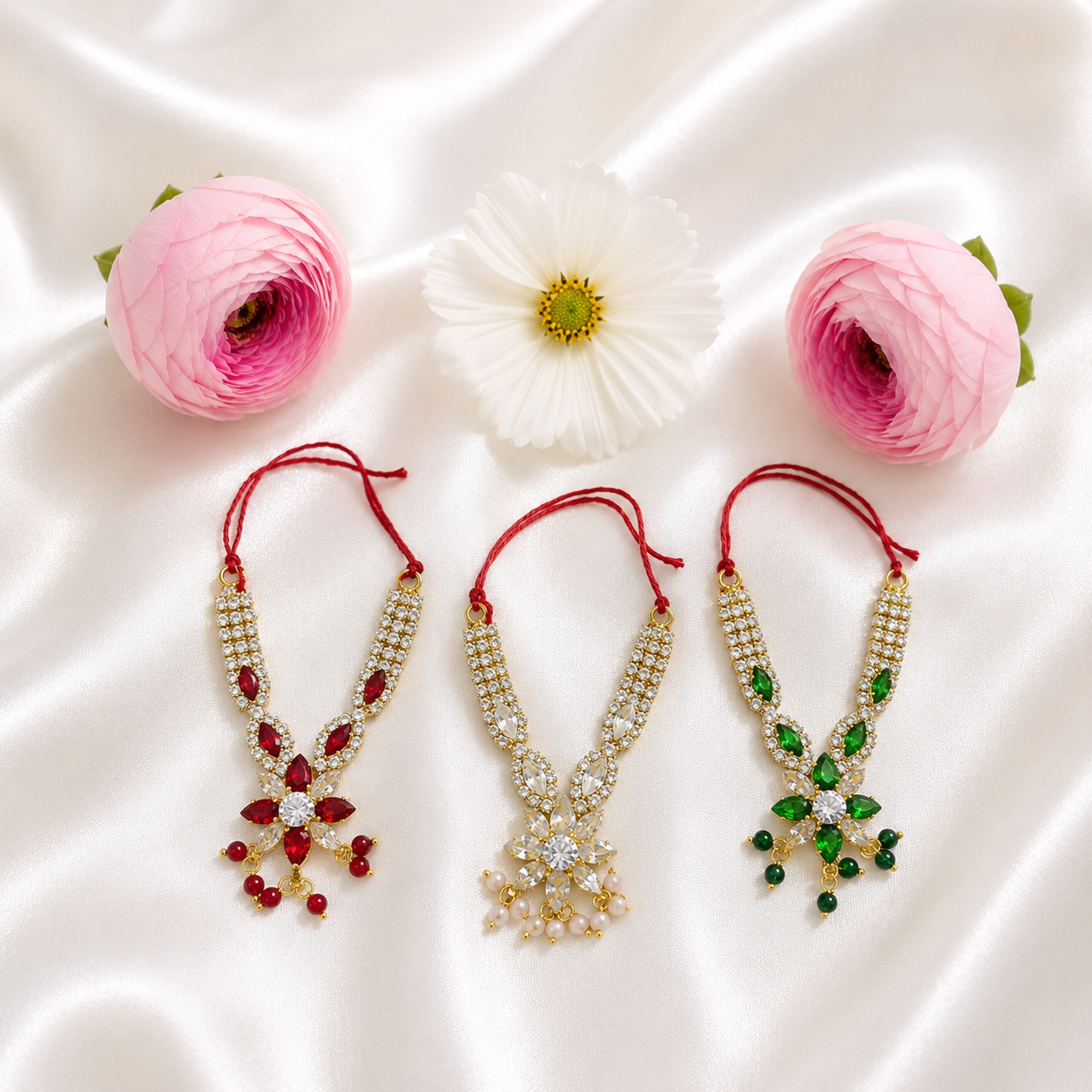 Rubii Kanthii Necklace Set(Pack of 3)