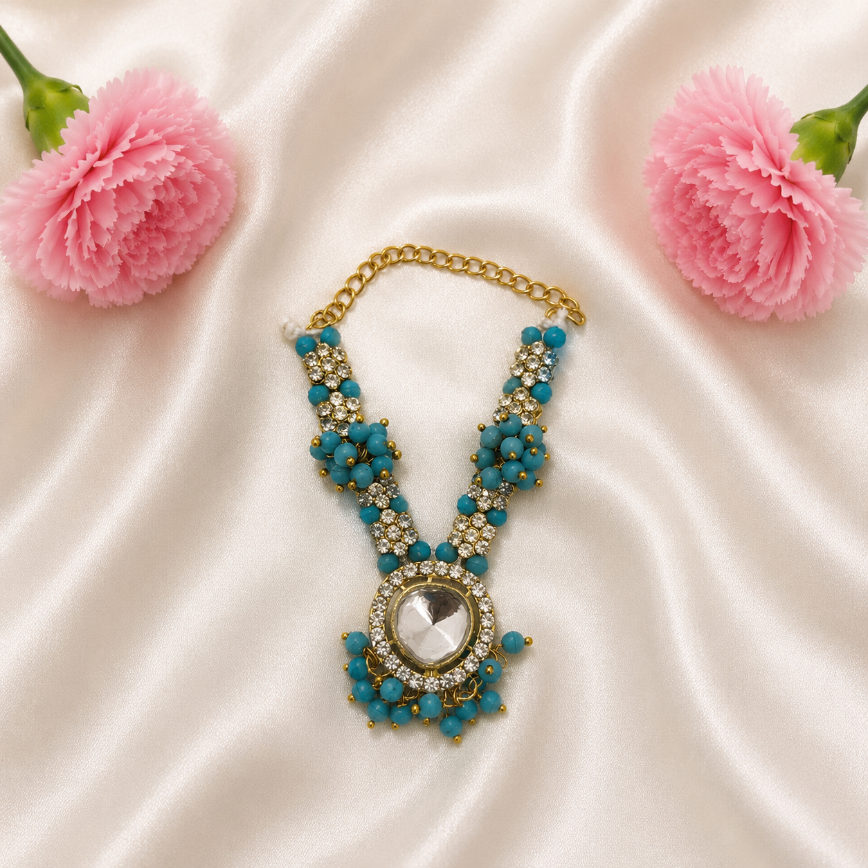 Madhurya Moti Necklace Set(Pack of 3)