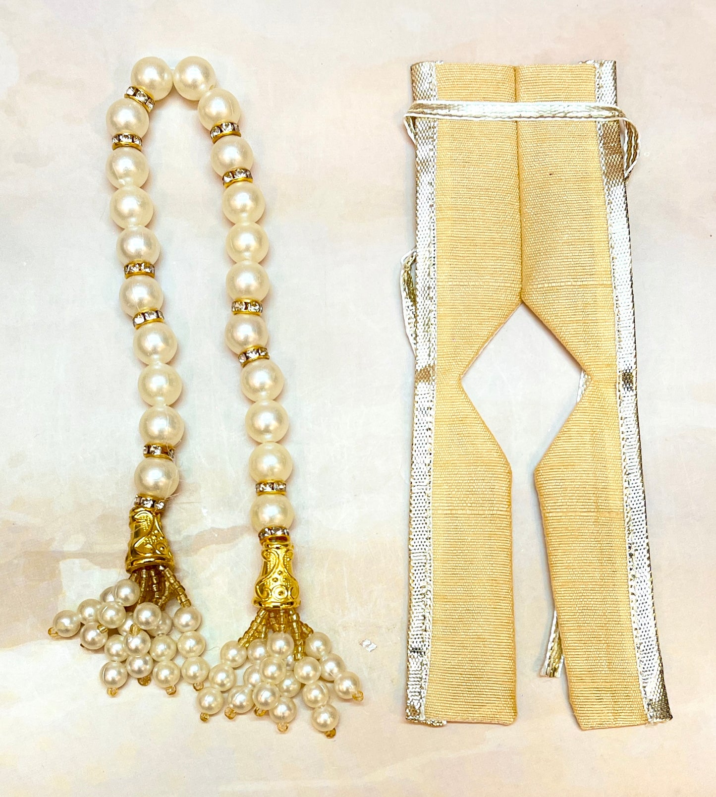 Kanak Surya Laddu Gopal Vastra – Pastel Beige (Get 1 Patka & Necklace Free)
