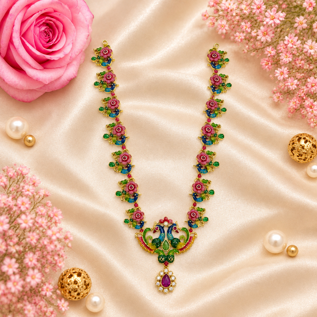 Divya Mayur Shringar Necklace Set