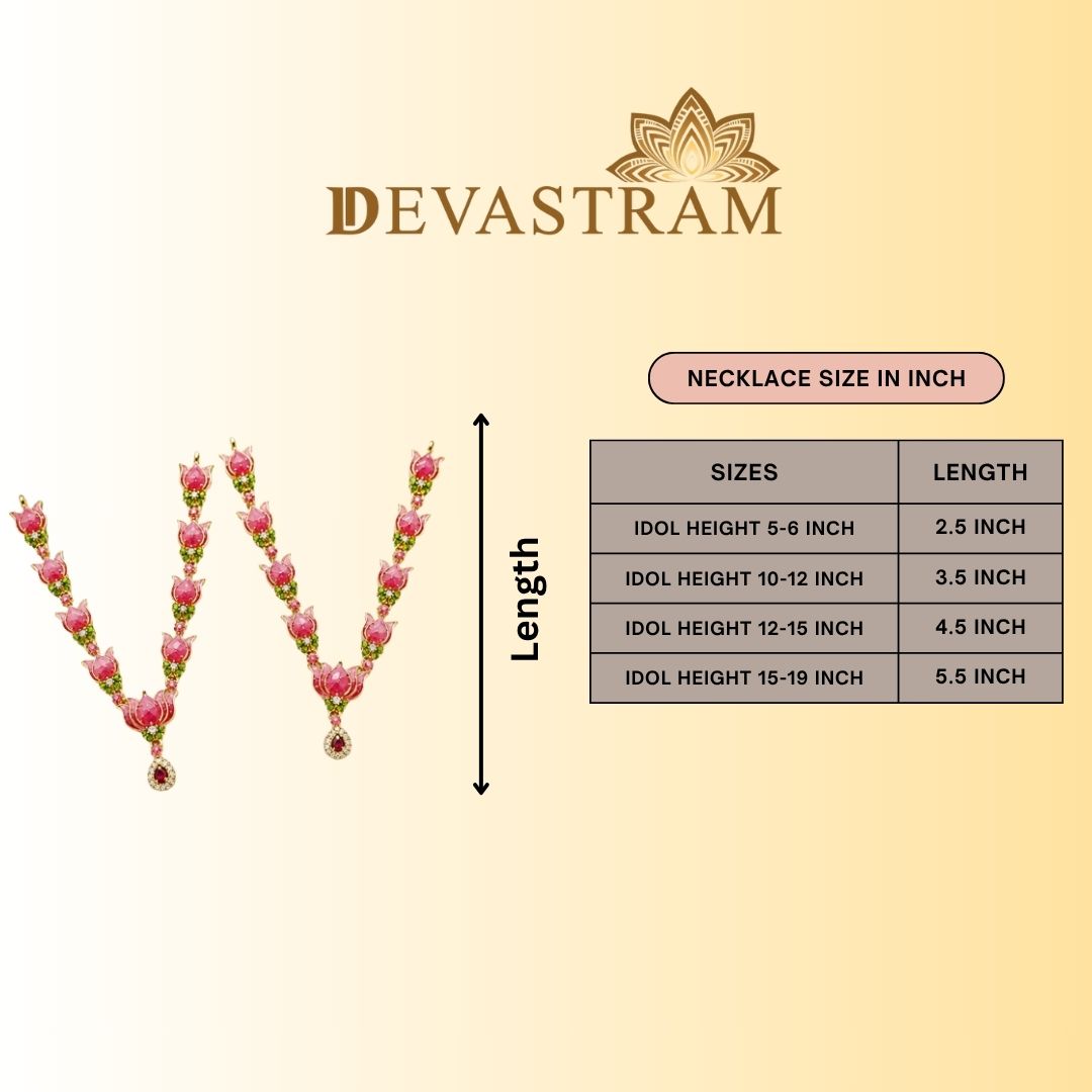 Laxmi Kamal Necklace Set(Pack of 2)