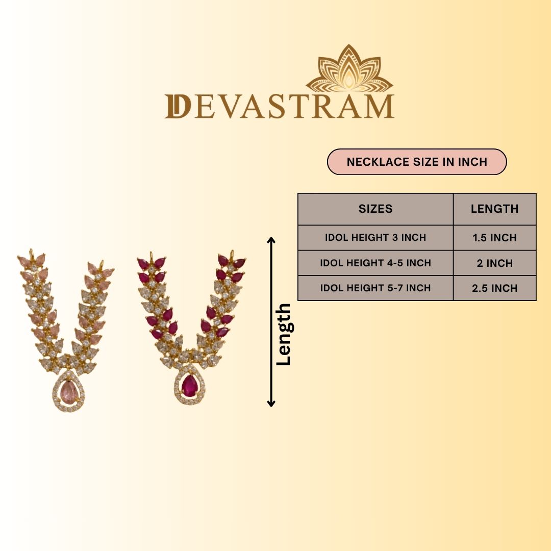 Ruby Manikya Necklace Set (Pack of 2)