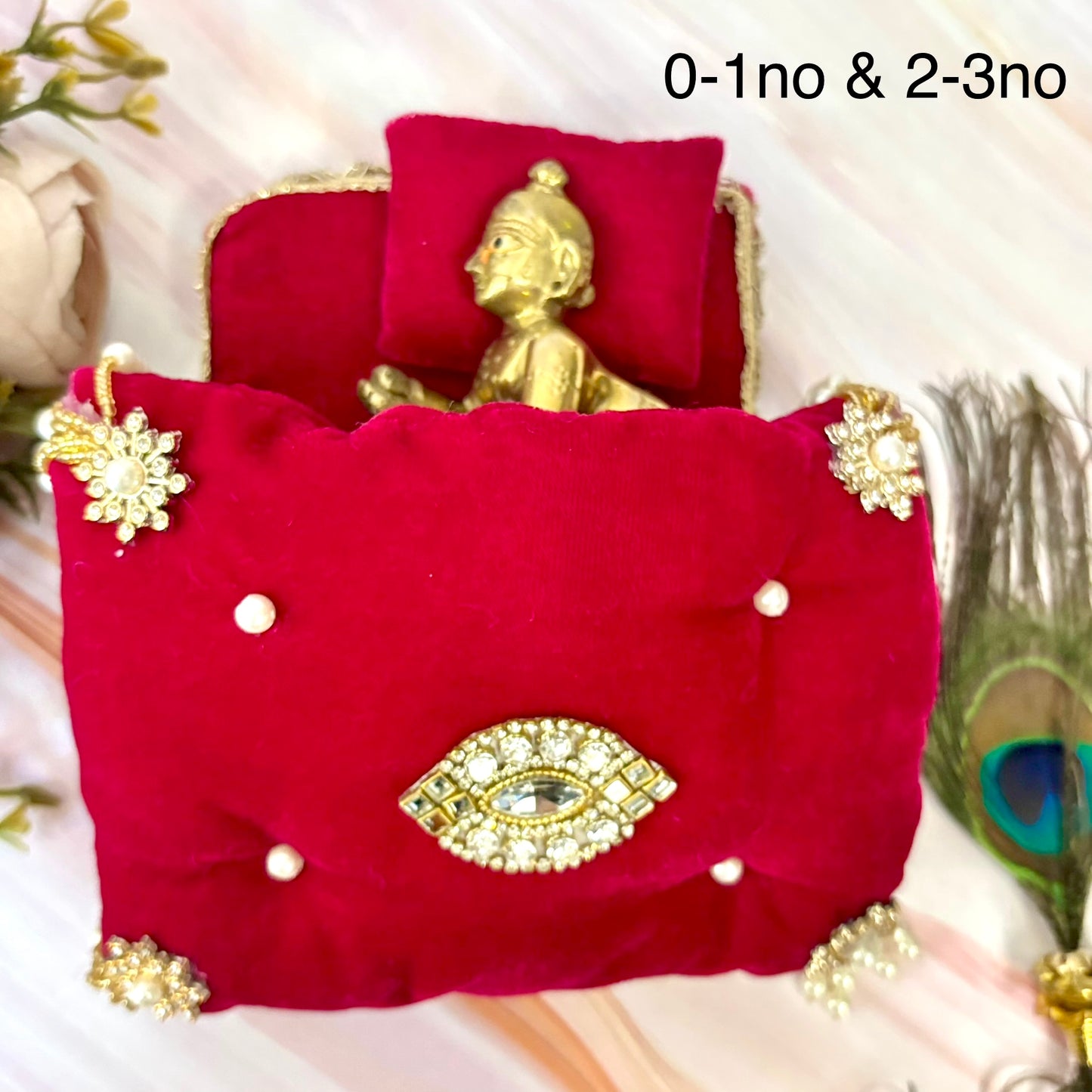 Gulabshayan Velvet Laddu Gopal Bedding Set