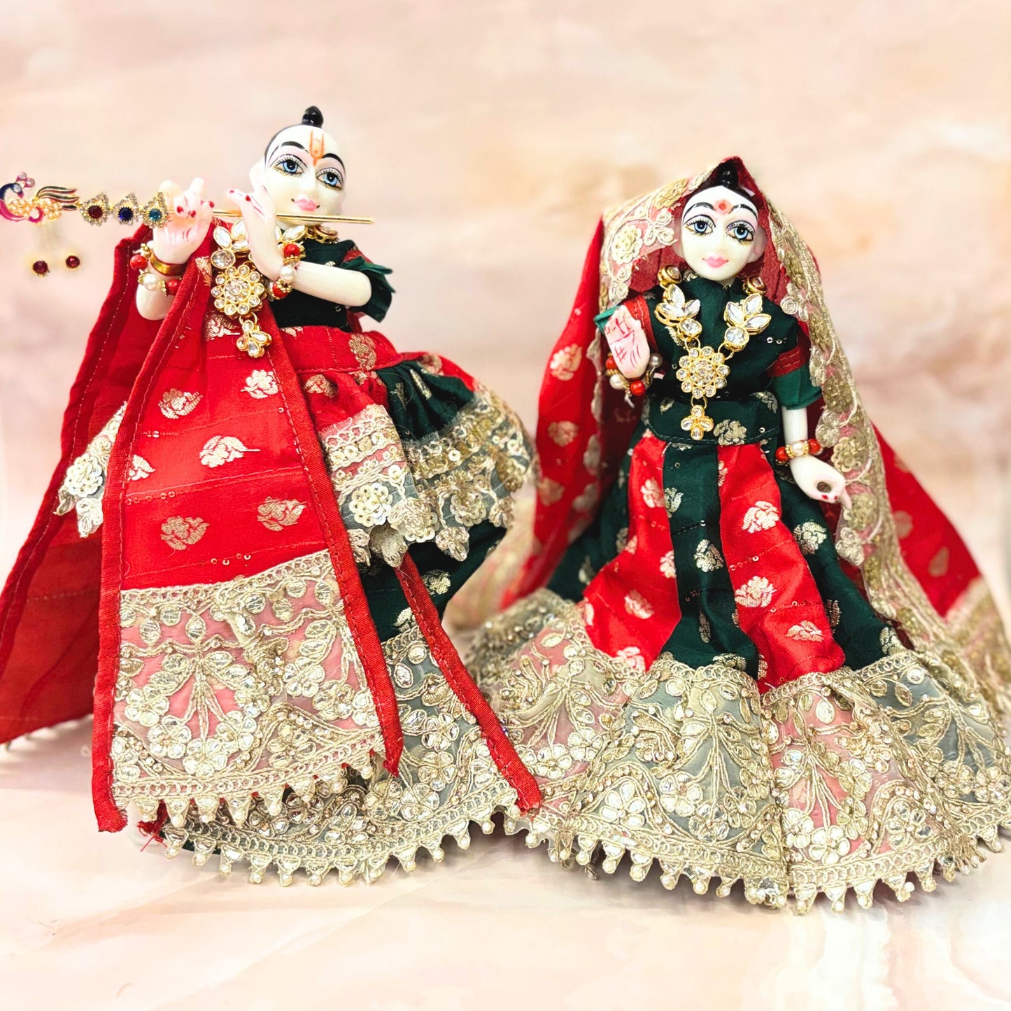 Swarna Shringar Radha Krishna Dress