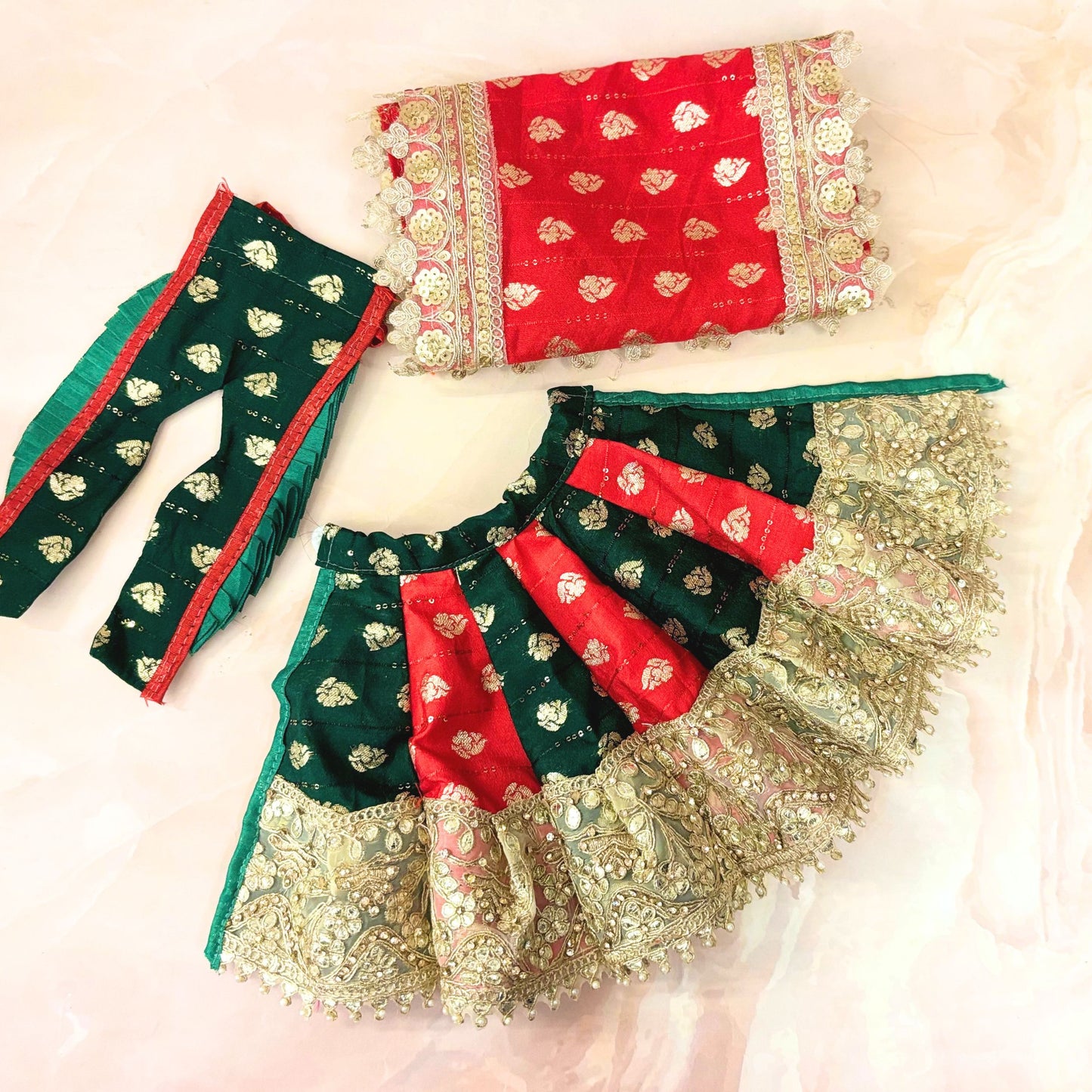 Swarna Shringar Radha Krishna Dress