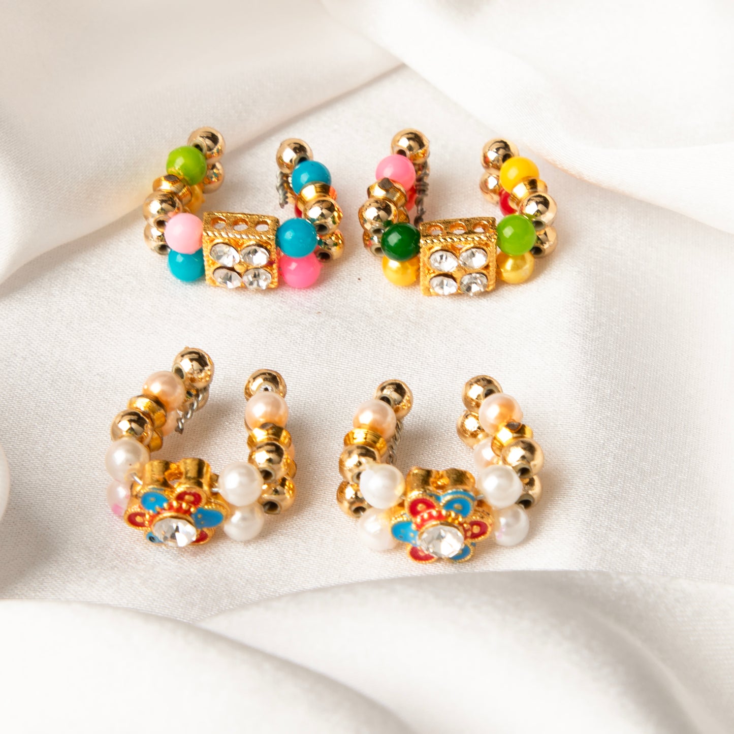 Shobha Ratna Kangan set for Laddu Gopal with pearl and multicolor bead design