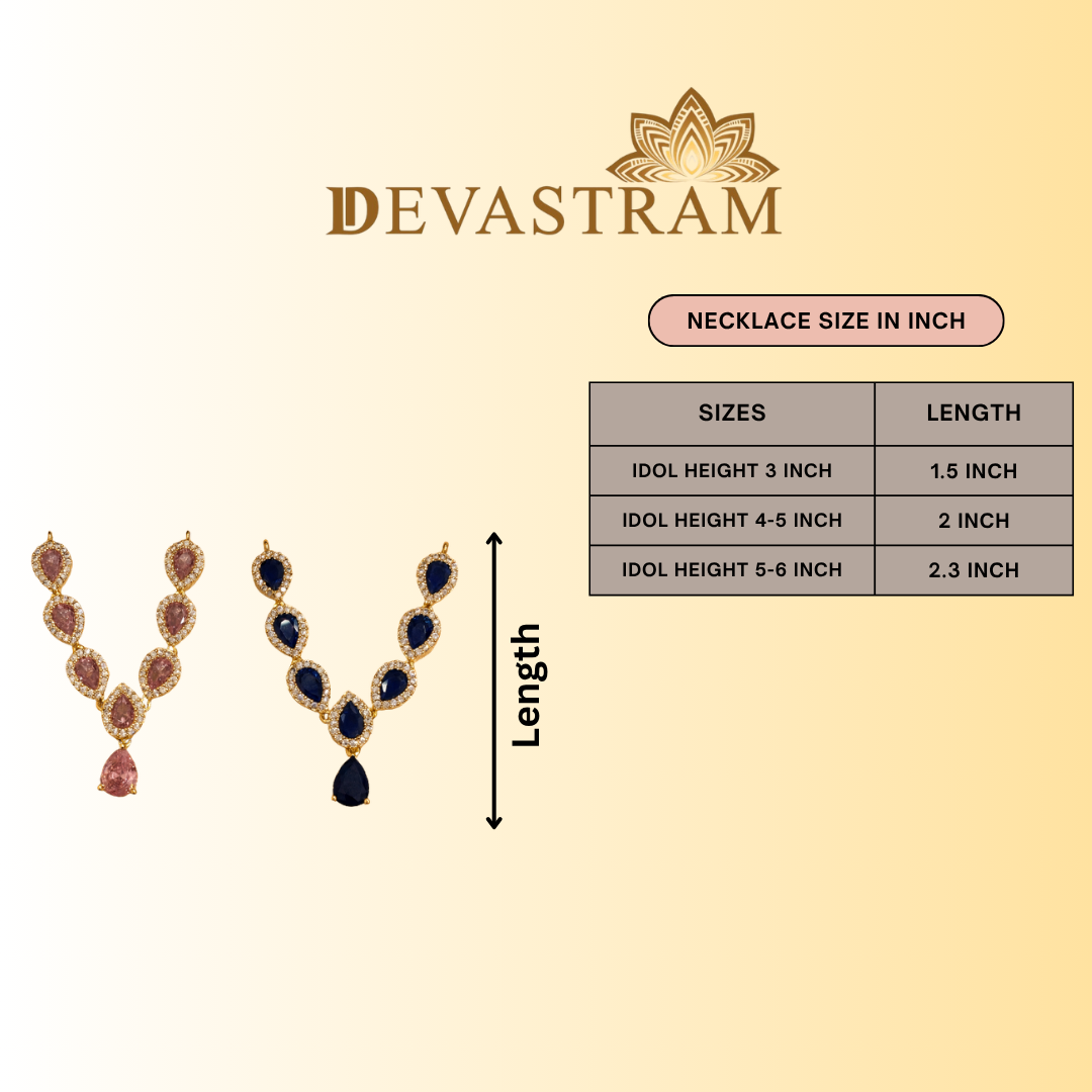 Neelam Kusum Necklace Set (Pack of 2)