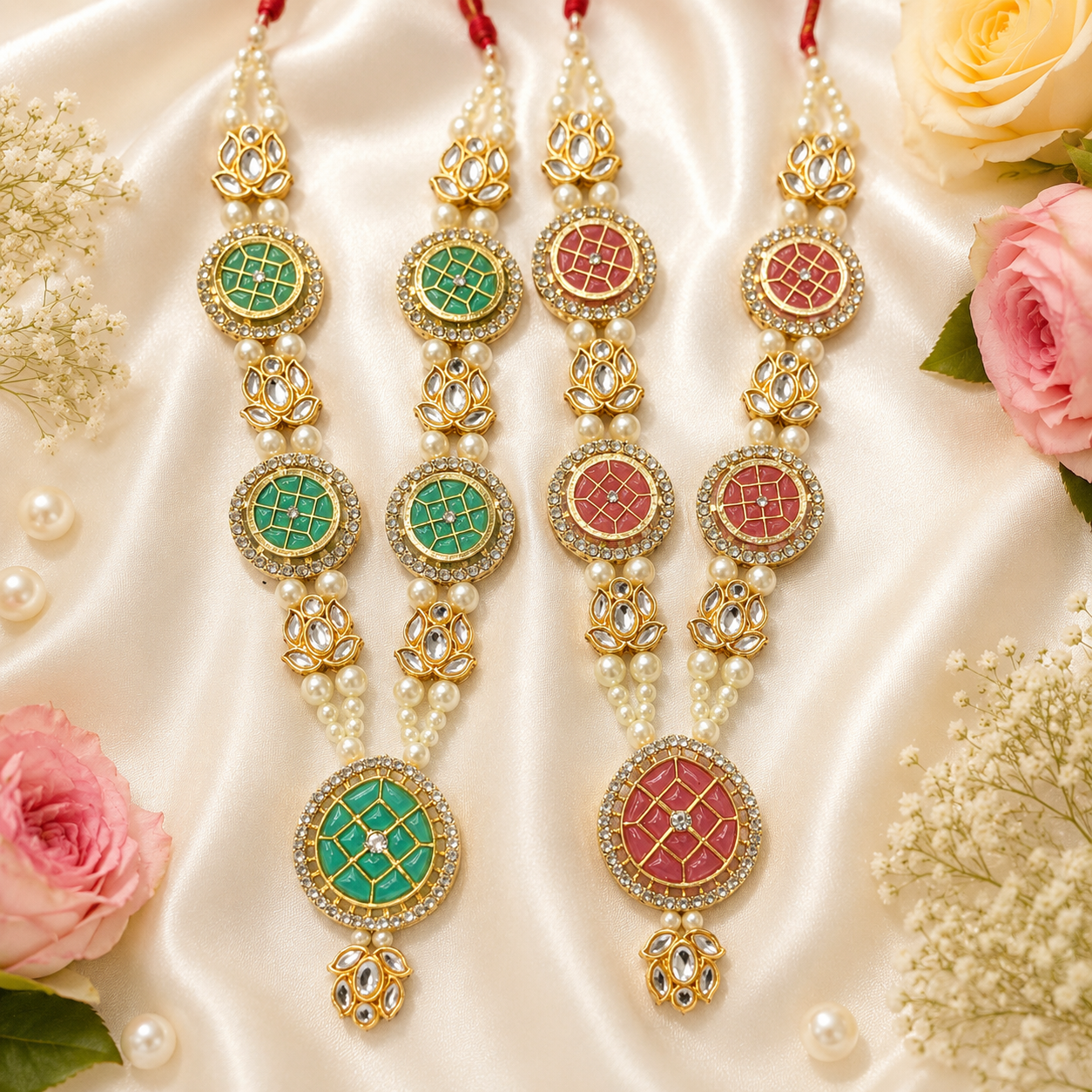 Nandlal Vrinda Necklace Set(Pack of 2)