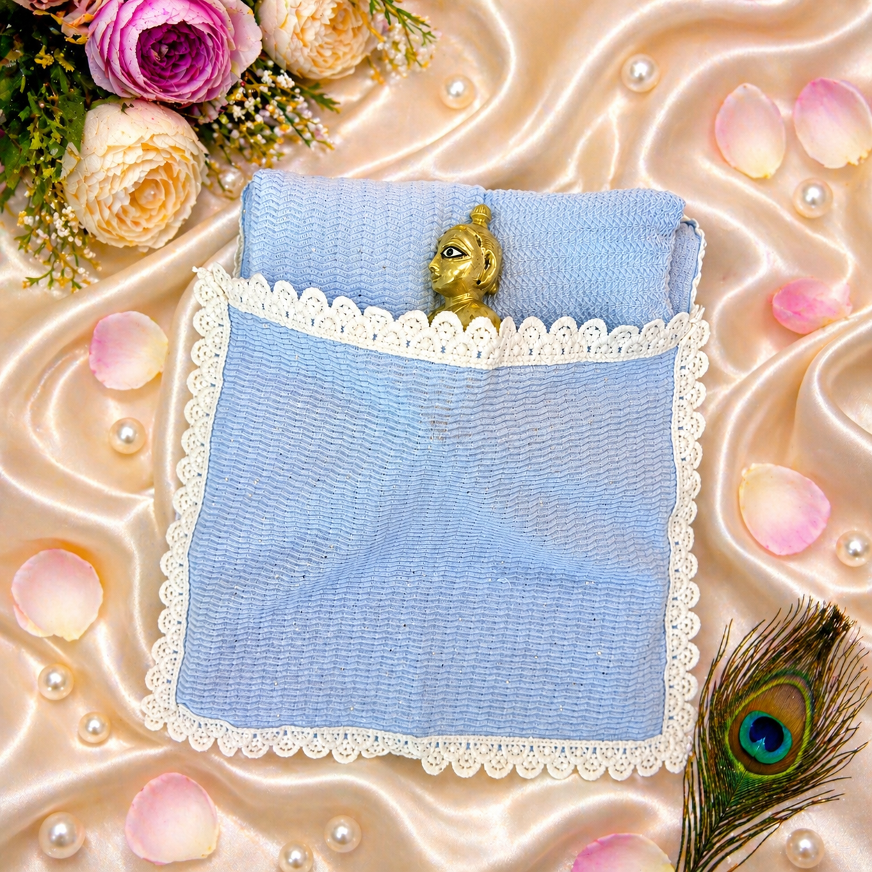 Gopal Komal Cotton Laddu Gopal Bedding Set