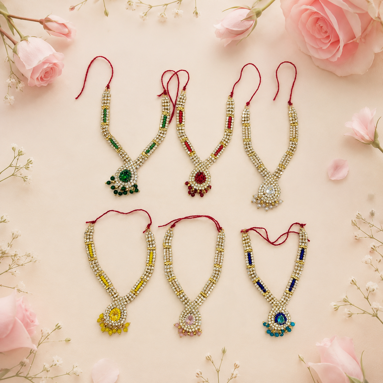 Ratnavali Kanthi Necklace Set(Pack of 6)