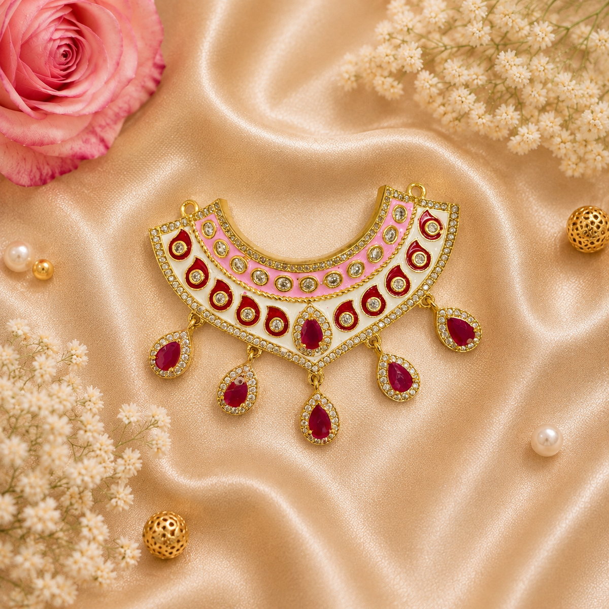 Shwet Utsav Necklace Set