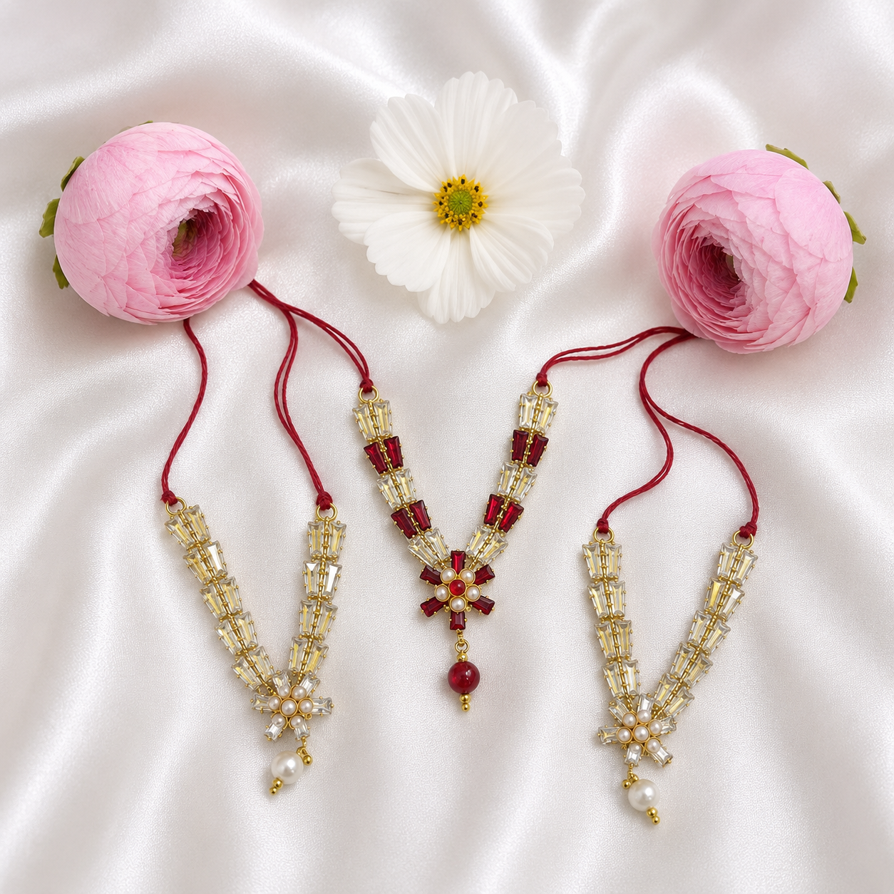 Vraj Gopal Necklace Set(Pack of 3)