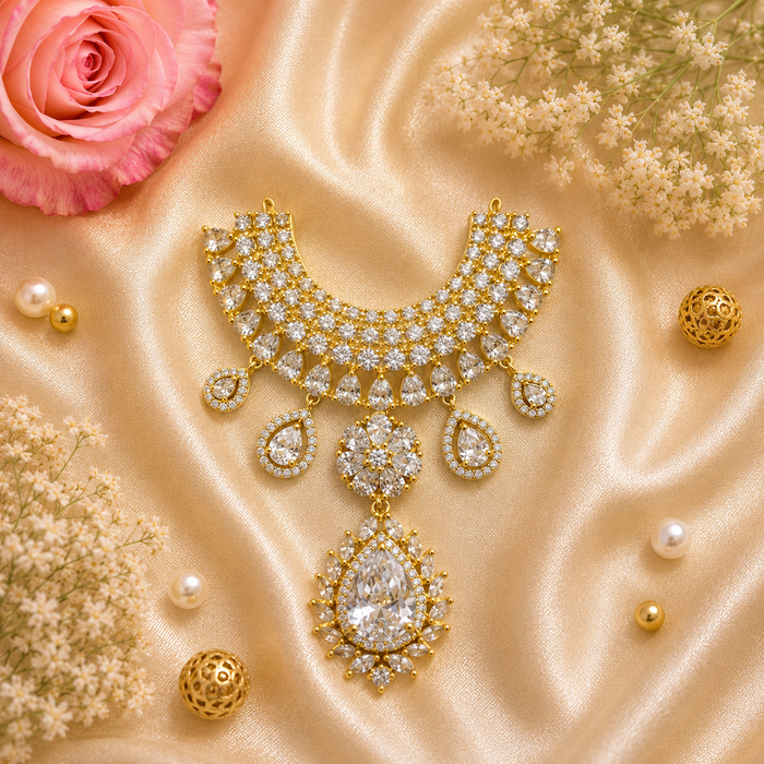 Shwet Dhawal Necklace Set