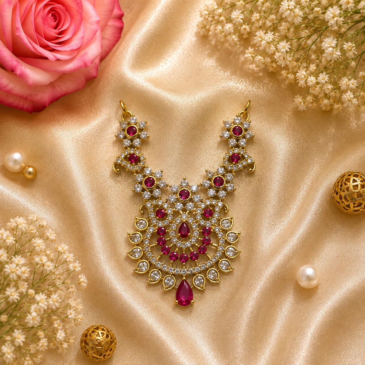 Yamuna Ratna Necklace Set (Pack of 3)