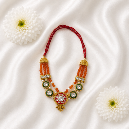 Harit Keshari Necklace Set(Pack of 2)