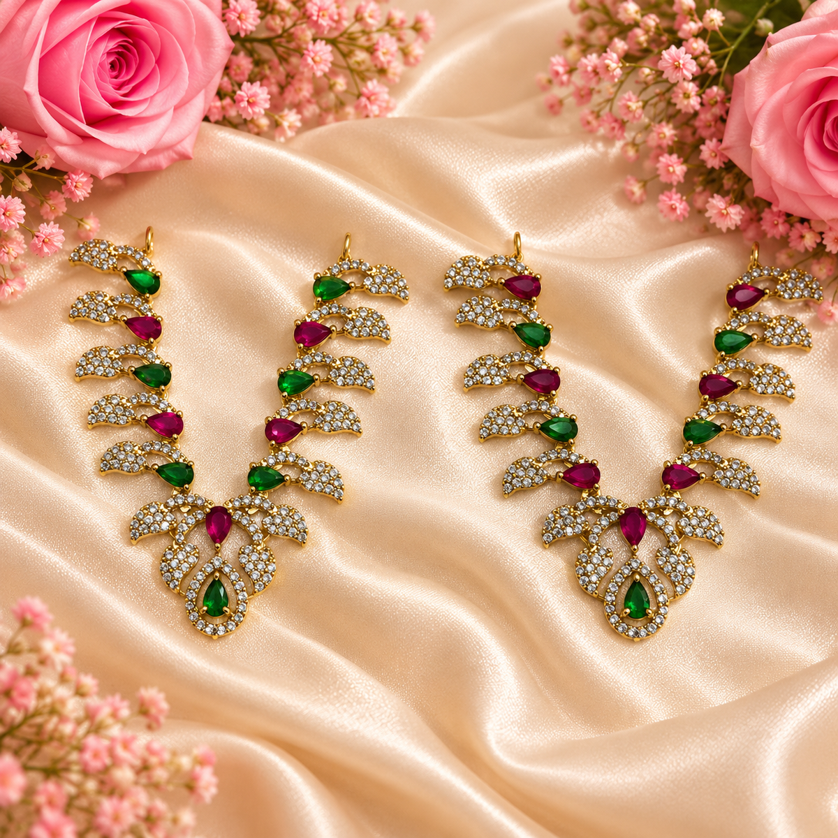 Anant Harit Necklace Set (Pack of 2)