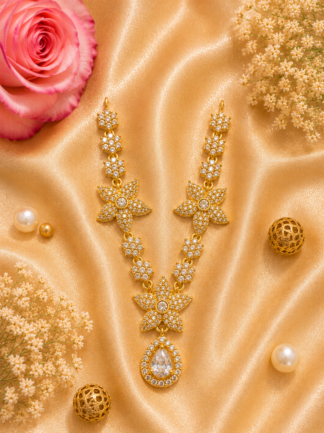 Yamuna Neel Necklace Set (Pack of 3)