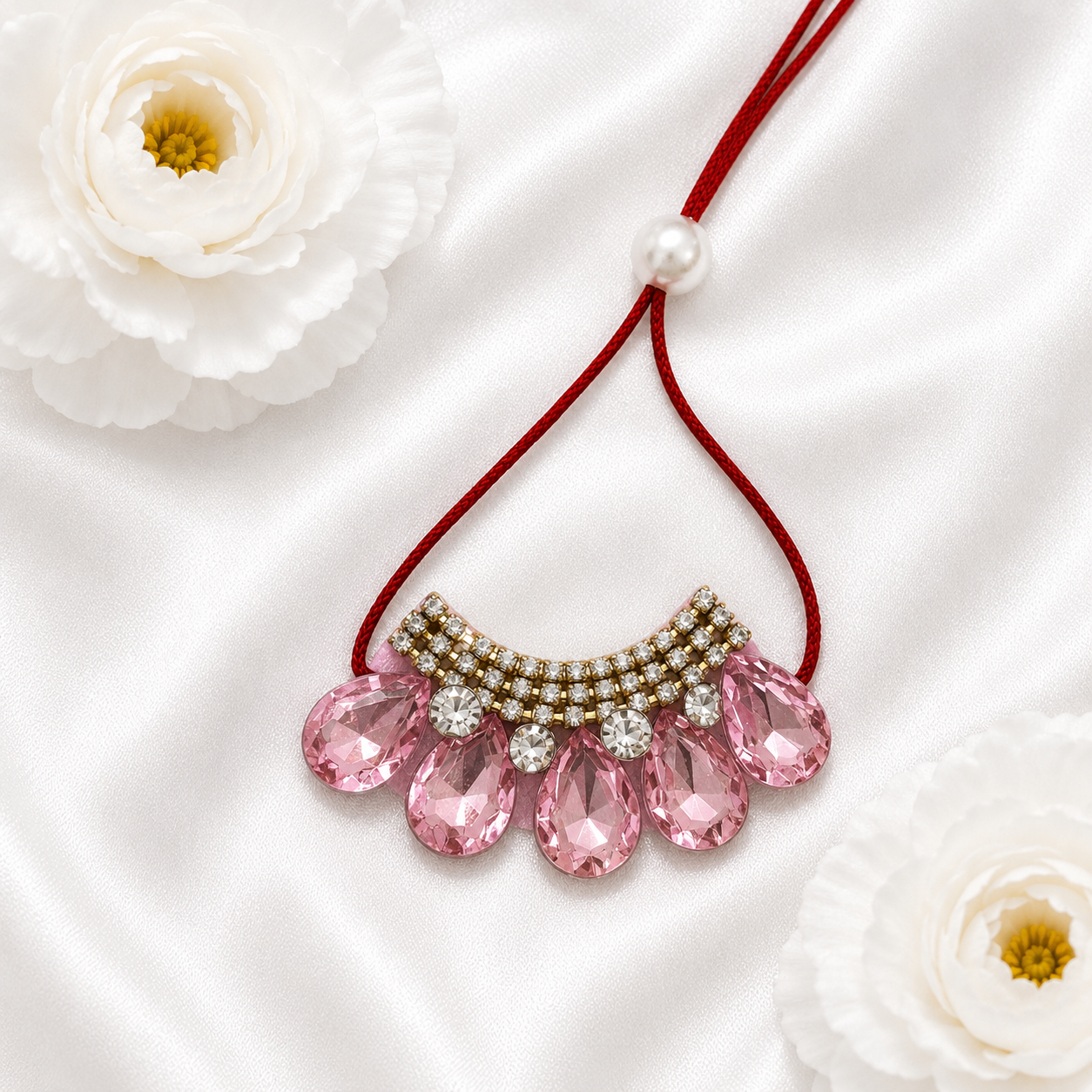 Shwet Chandrika Necklace Set(Pack of 3)