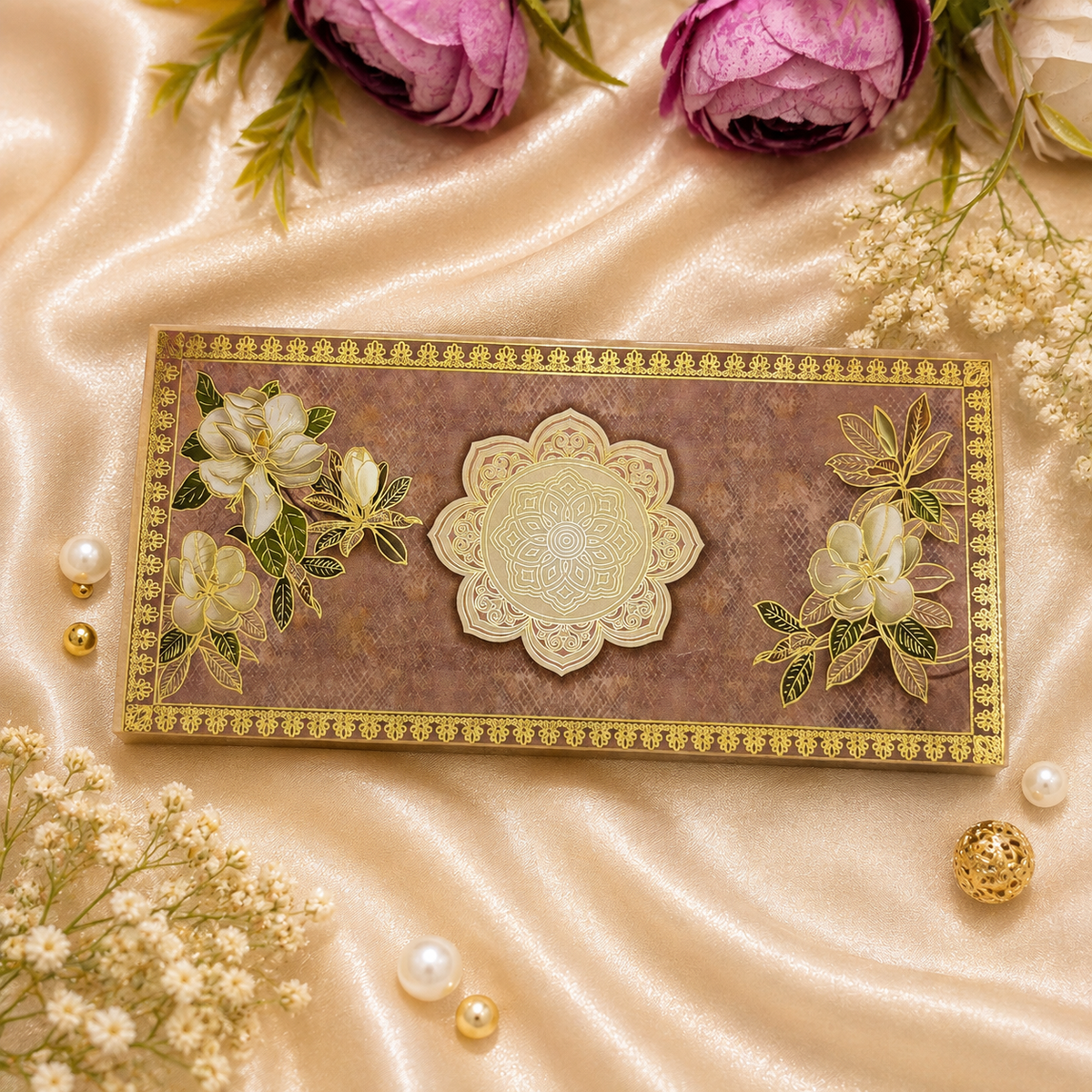 Pavitra Floral Paper Envelopes (Pack of 10)