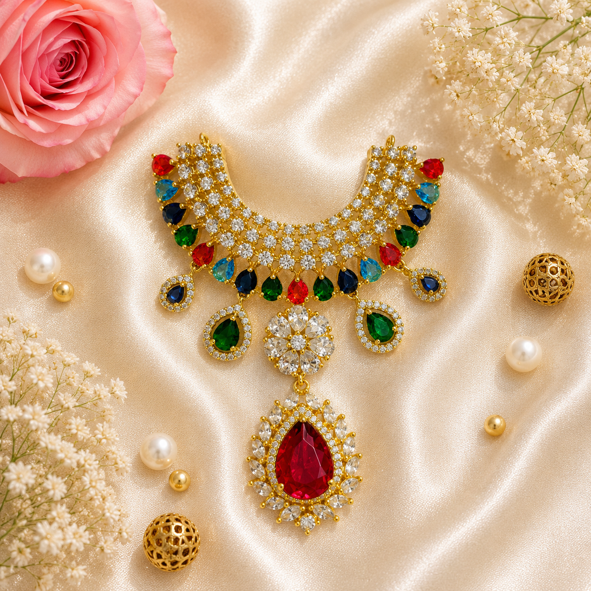 Rangoli Aastha Necklace Set