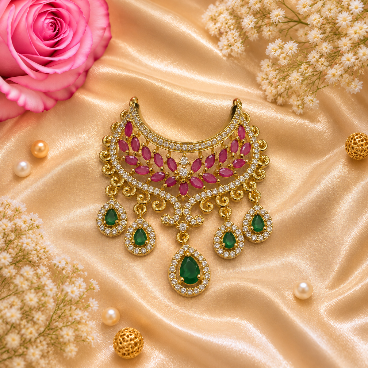 Manjari Tarang Kanth Necklace Set