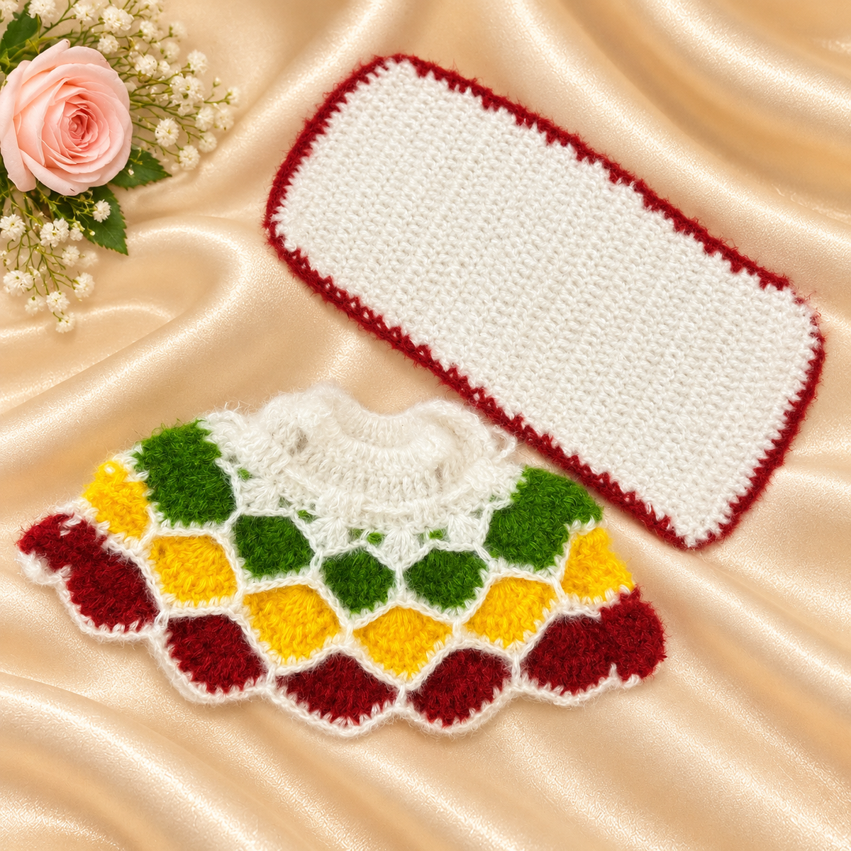 Rangoli Pushp Woollen Radhe Krishna Dress