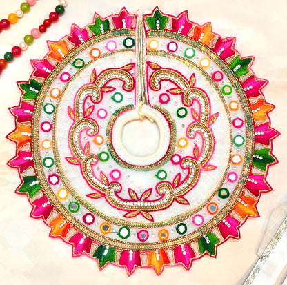 Luxe - Holi Special Hand Embroidered Laddu Gopal Dress (4 piece set)