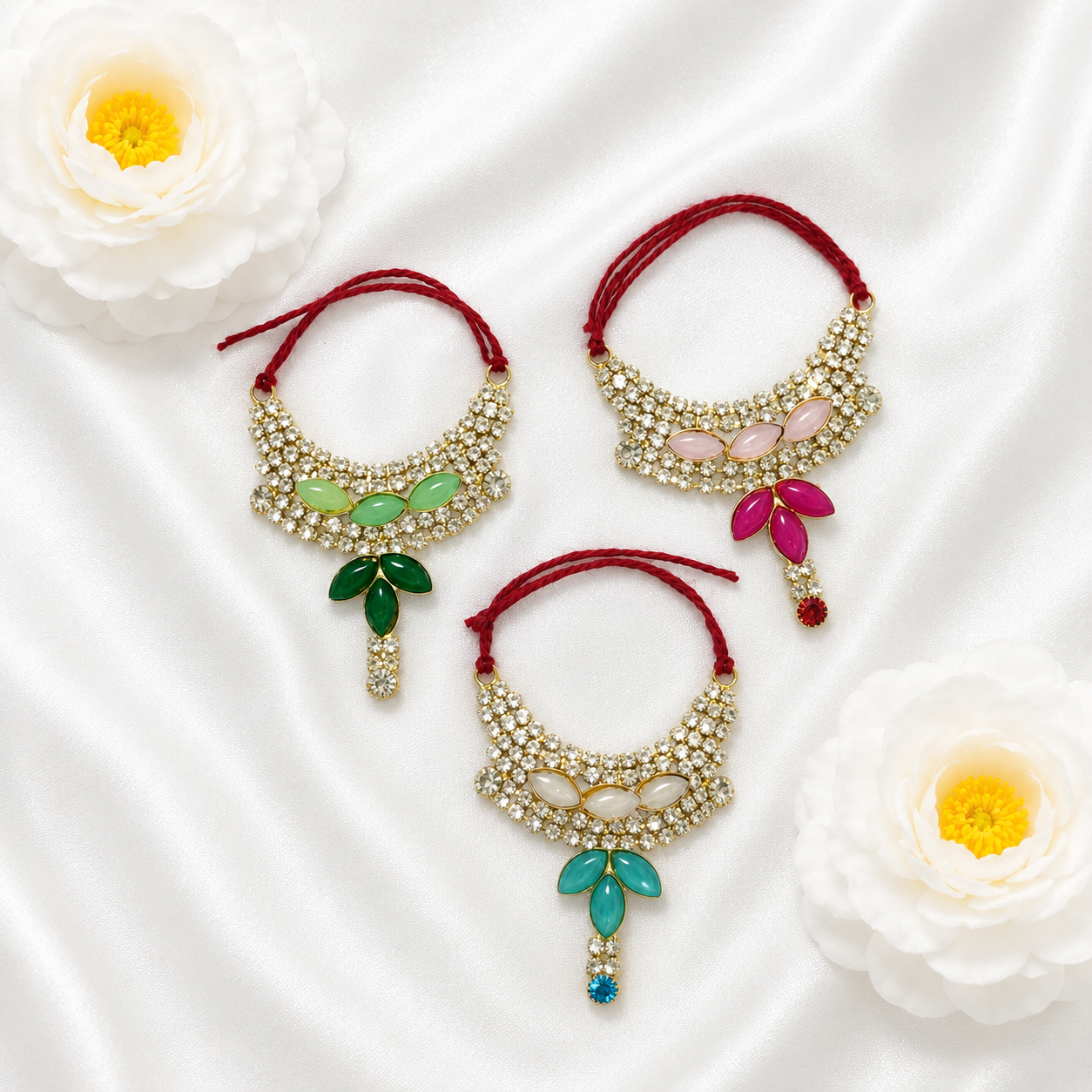 Kishori Chandrika Necklace Set(Pack of 3)