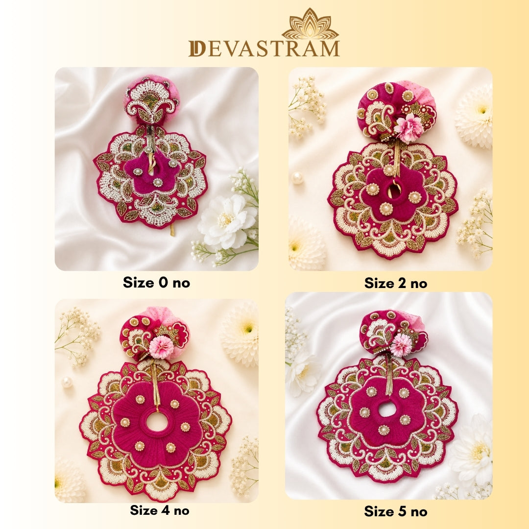 Pink Pearl & Sequence Laddu Gopal Dress