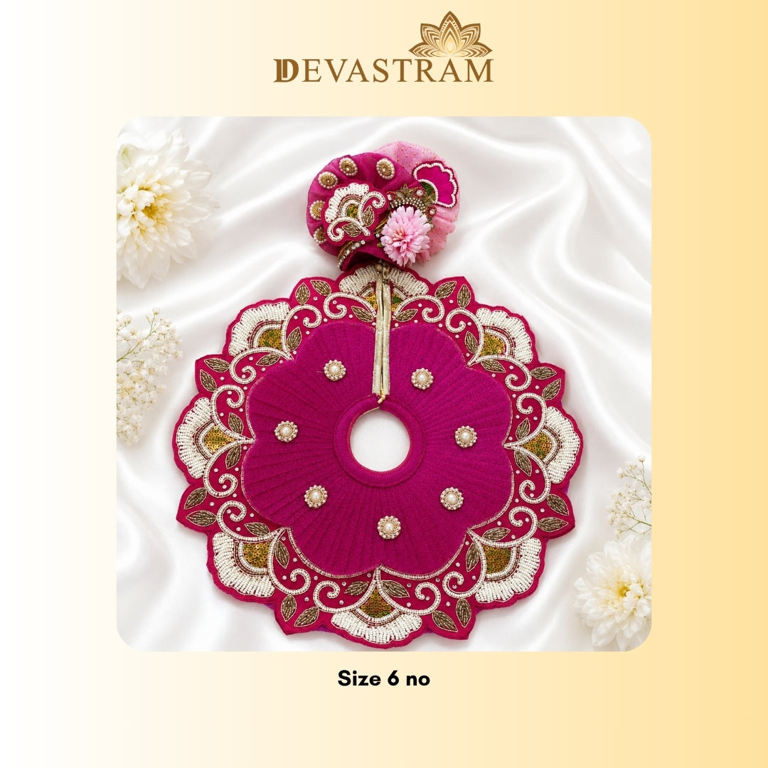 Pink Pearl & Sequence Laddu Gopal Dress