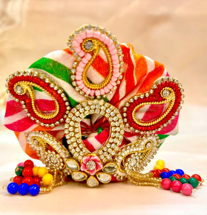 Luxe - Holi Special Hand Embroidered Laddu Gopal Dress (4 piece set)