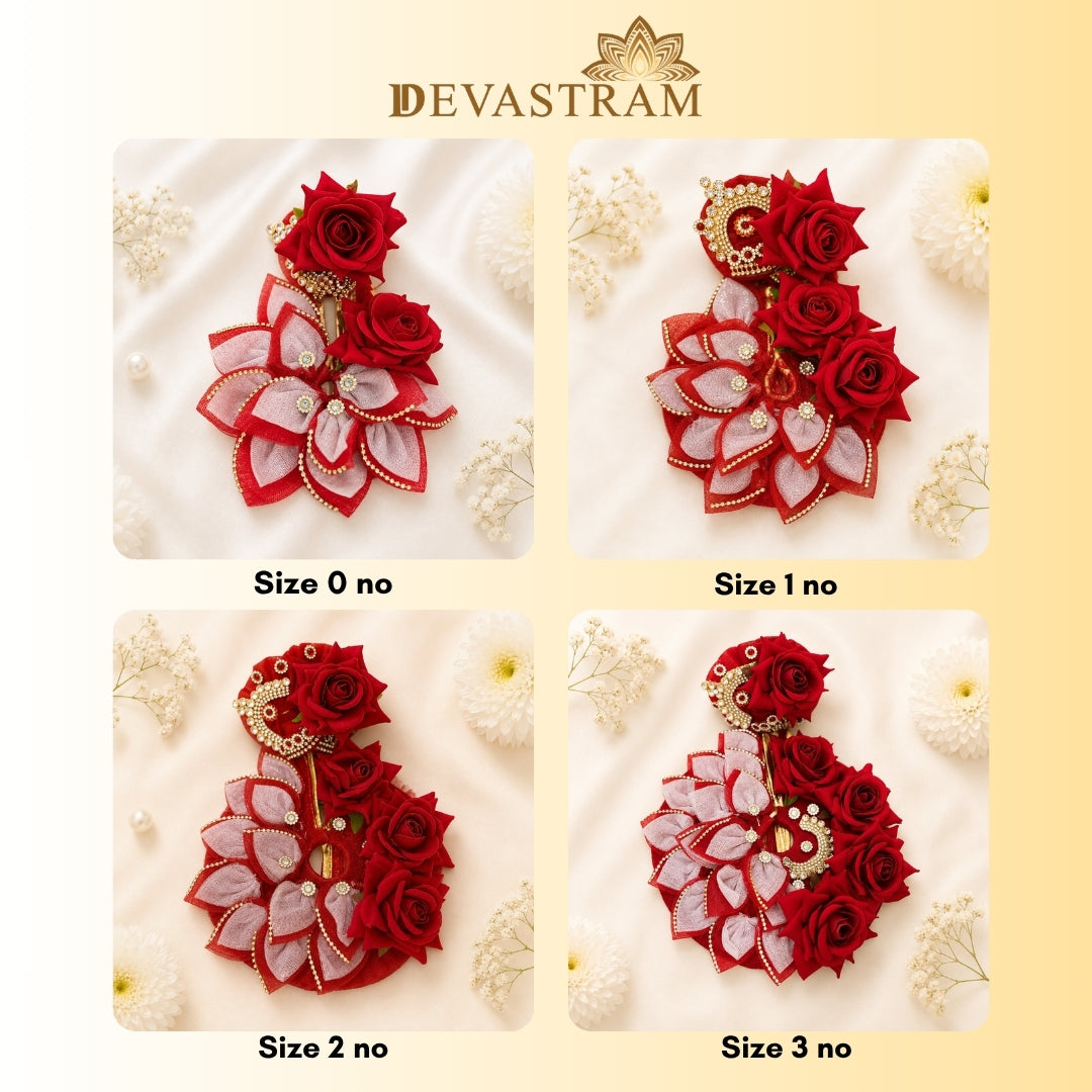 Red Rose Laddu Gopal Dress