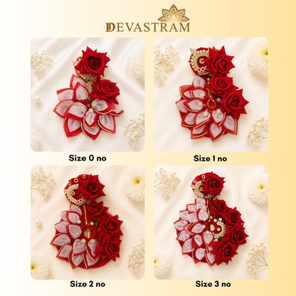 Red Rose Laddu Gopal Dress