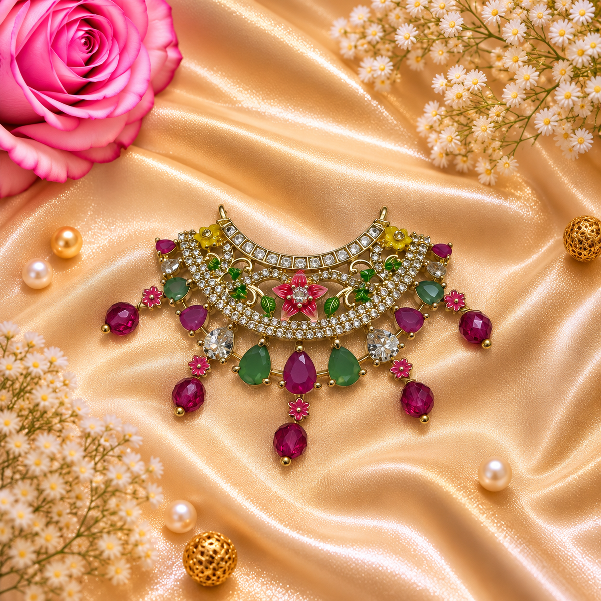 Neelmani Harit Tarang Necklace Set