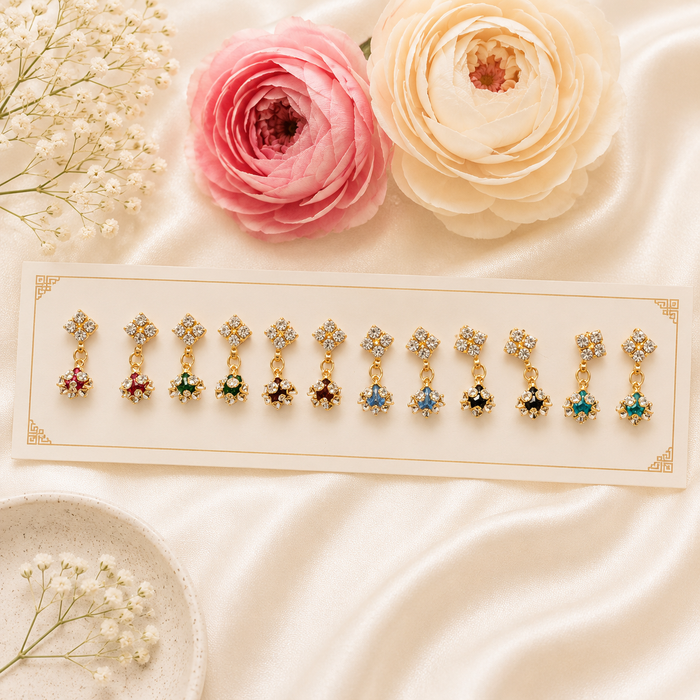 Gopi Mukta Earrings(Pack of 6)