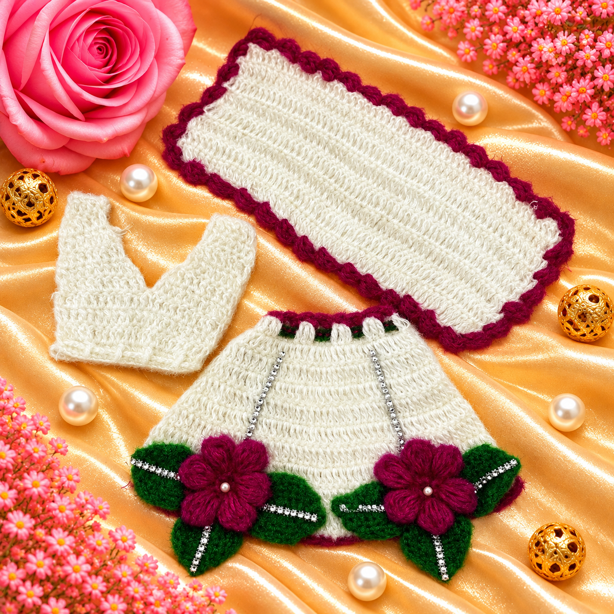 Padma Prabha Woollen Mata Rani Dress