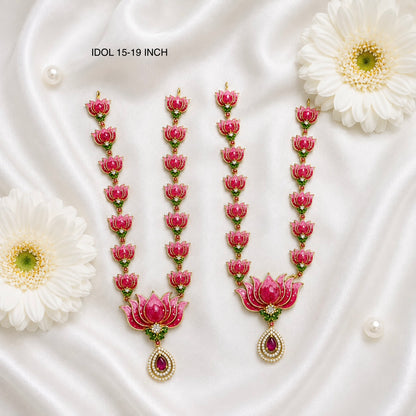 Laxmi Kamal Necklace Set(Pack of 2)