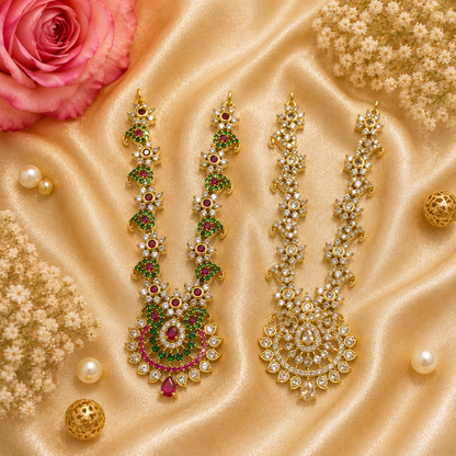Hari Ratna Kanthi Necklace Set (Pack of 2)