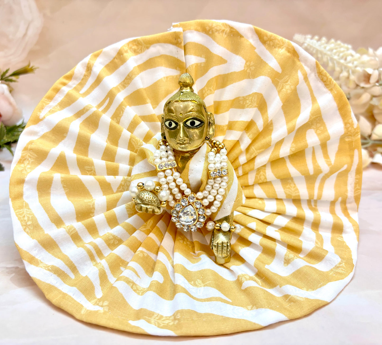Laddu Gopal Cotton Dress Mix Colors (Pack of 2)