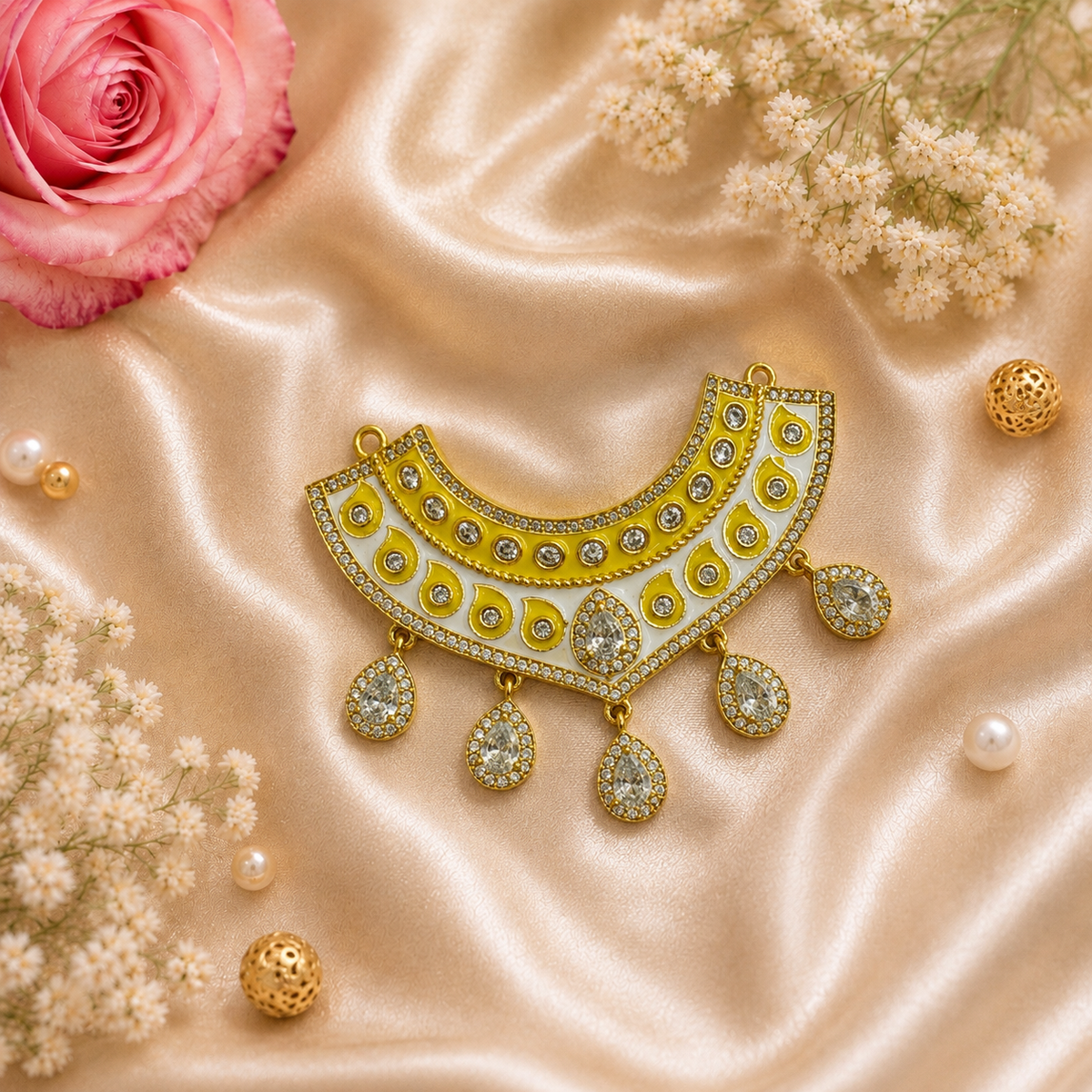 Kanak Pushp Bhakti Necklace Set