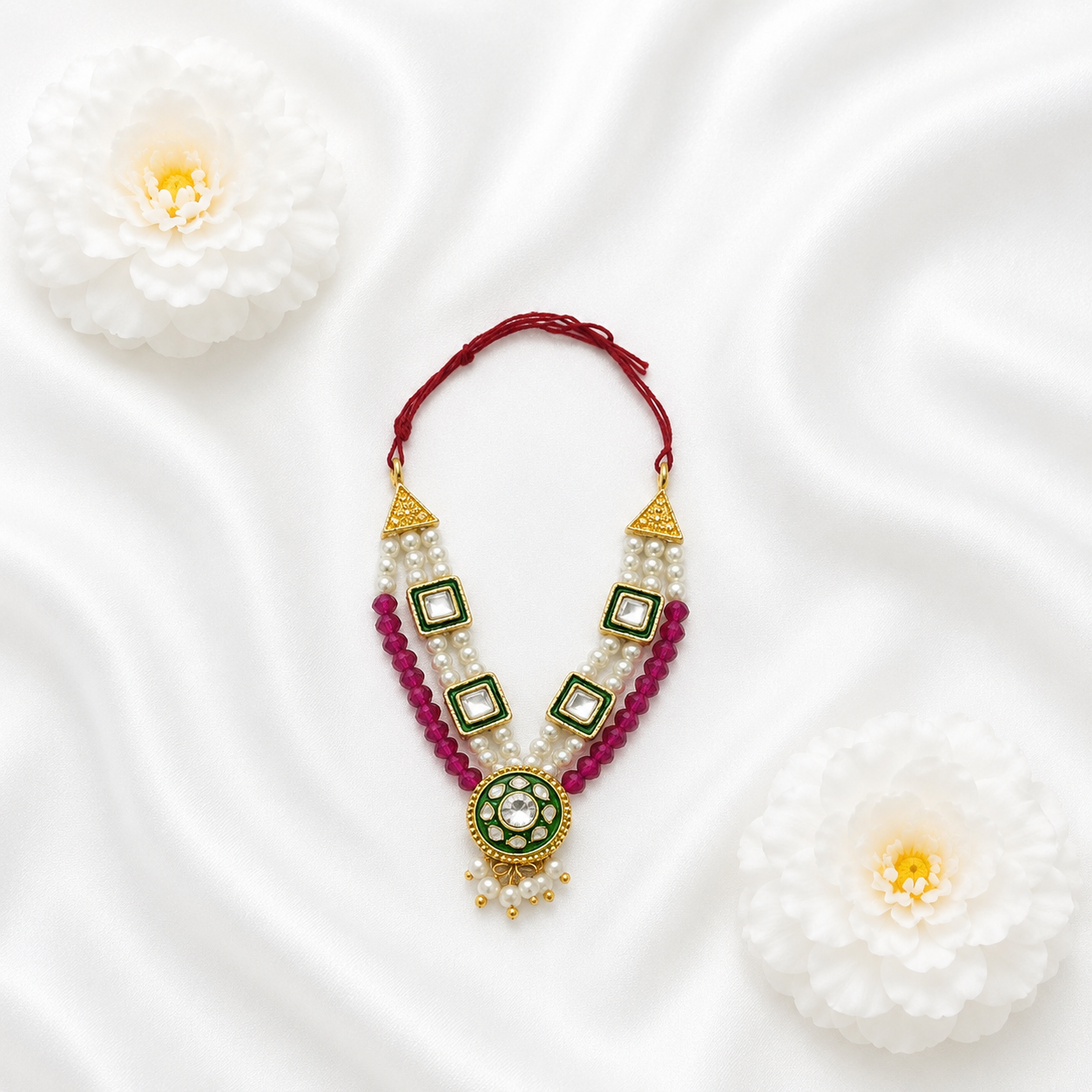 Kamal Shringar Necklace Set(Pack of 2)