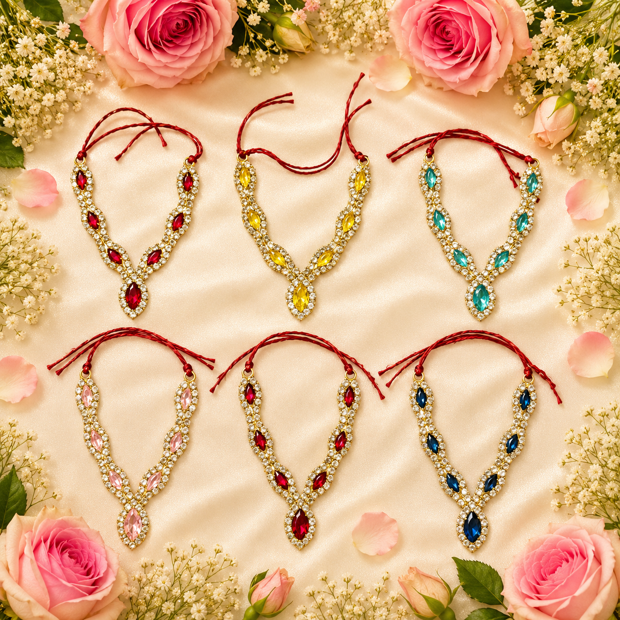 Anant Vilas Necklace Set(Pack of 6)
