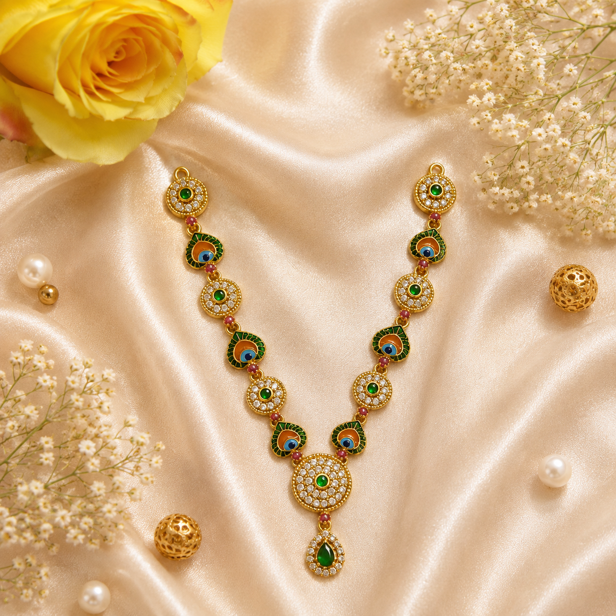 Harit Mayur Netra Necklace Set