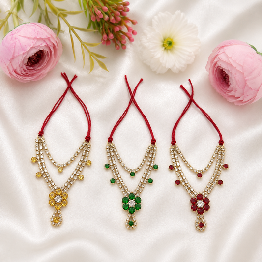 Pitambari Harit Necklace Set(Pack of 3)