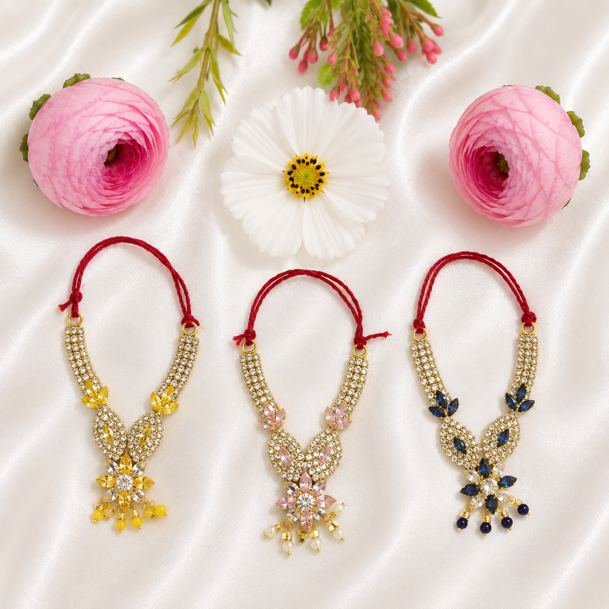 Nandlall Kanthii Necklace Set(Pack of 3)