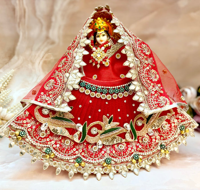 Luxe -Durga Maa Mahashakti Mata Rani Lehenga, choli & duppatta- 3 piece set